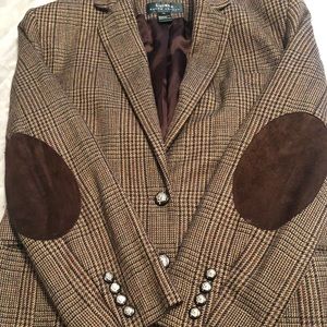 Vintage Ralph Lauren Houndstooth Equestrian Jacket